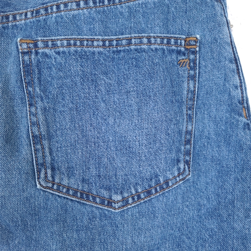 MADEWELL Rigid Denim Skirt Raw Hem - Picture 9 of 9
